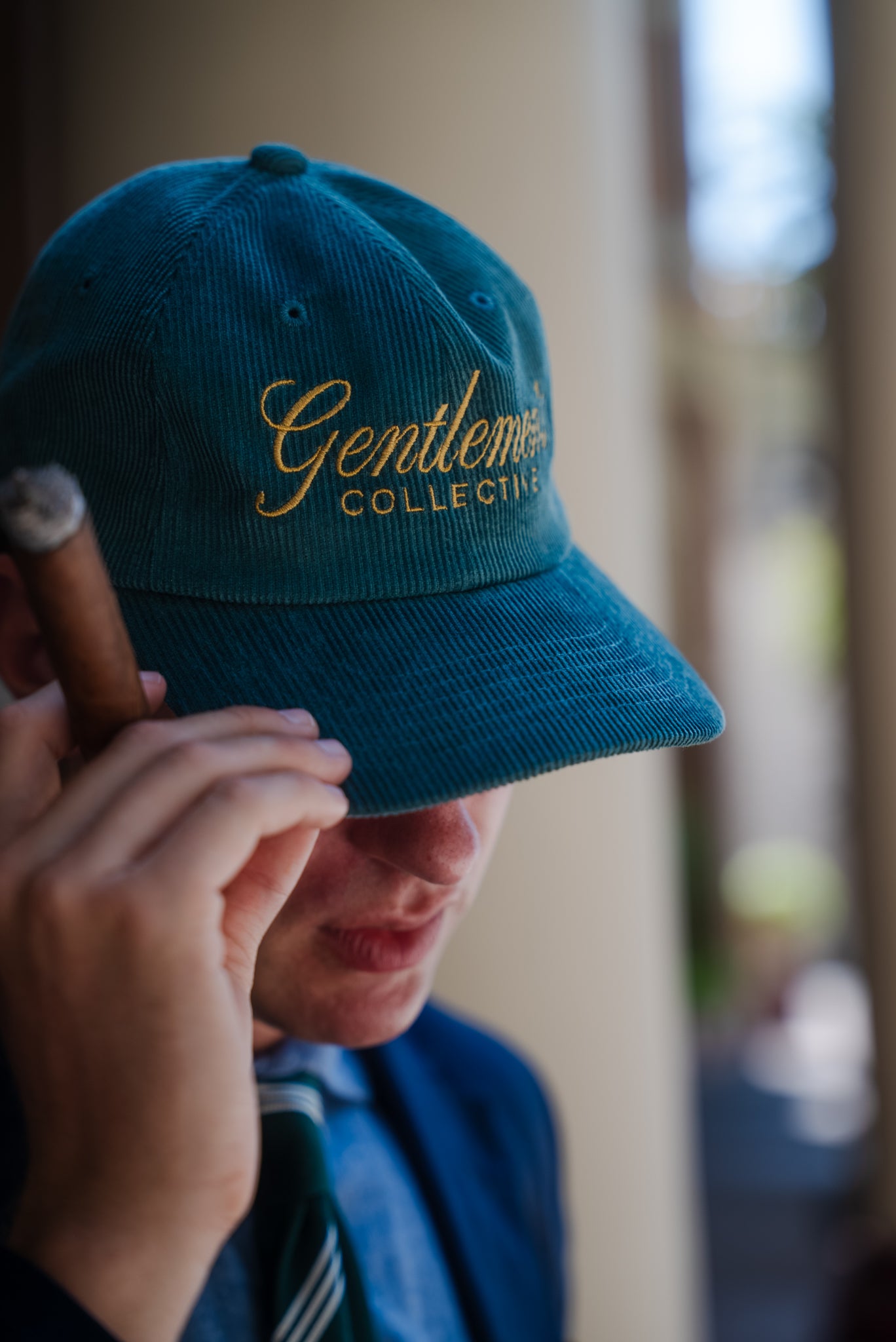 Baseball Cap – Embroidered Corduroy